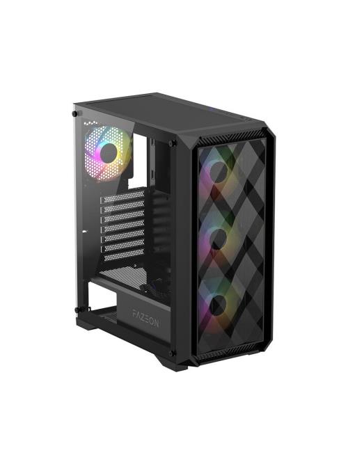 FAZEON F4 650W 80+ BRONZE 4x120MM RGB FANLI mATX MESH KASA